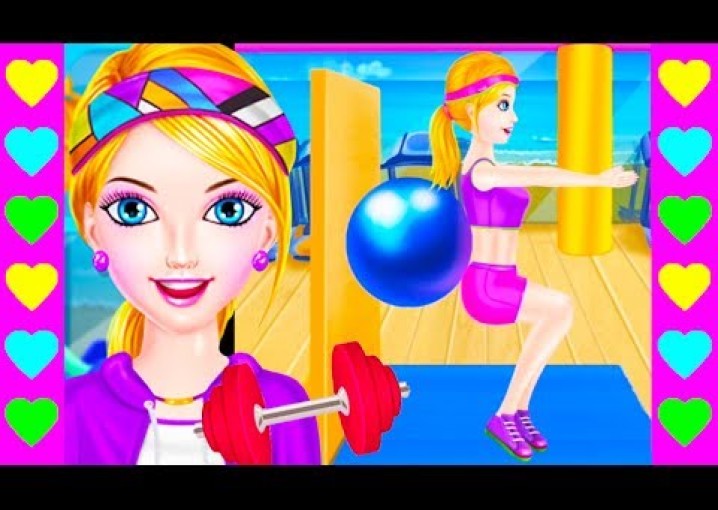 Мультик про фитнес для девочек. Упражнения для идеальной фигуры. Интересный детский мультфильм.