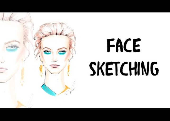 Face Sketching: Как рисовать волосы и макияж маркерами
