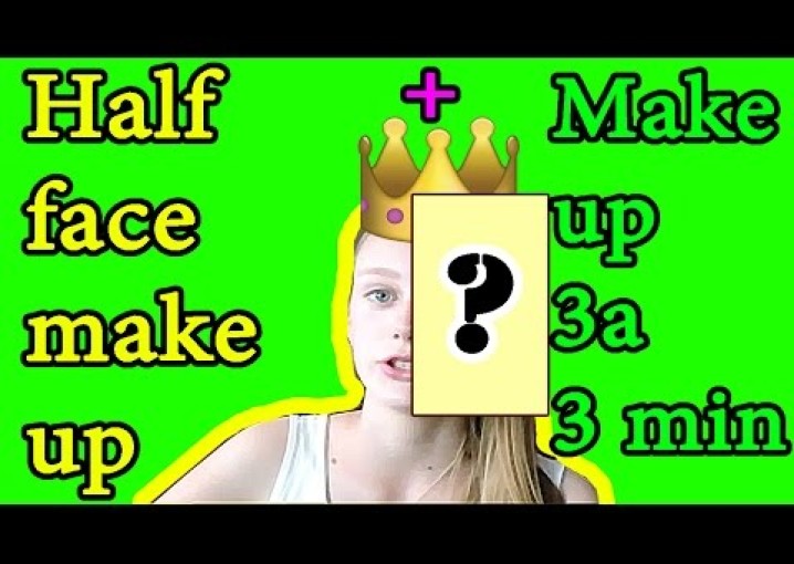 Half face make up_Макияж на пол-лица_Сила макияжа!