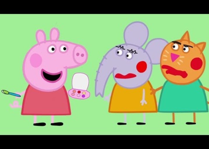 Свинка Пеппа сделала макияж своим друзьям - Свинка Пеппа мультик анимация