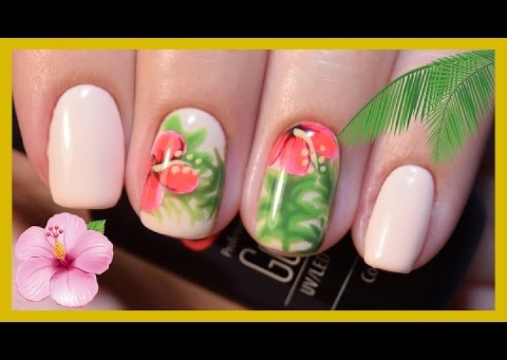 Тропический маникюр // Летний маникюр // Summer tropical nail art