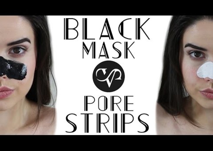 Чёрная Маска - Black Mask vs Полоски Для Носа - Pore Strips ?Violetta Grey?