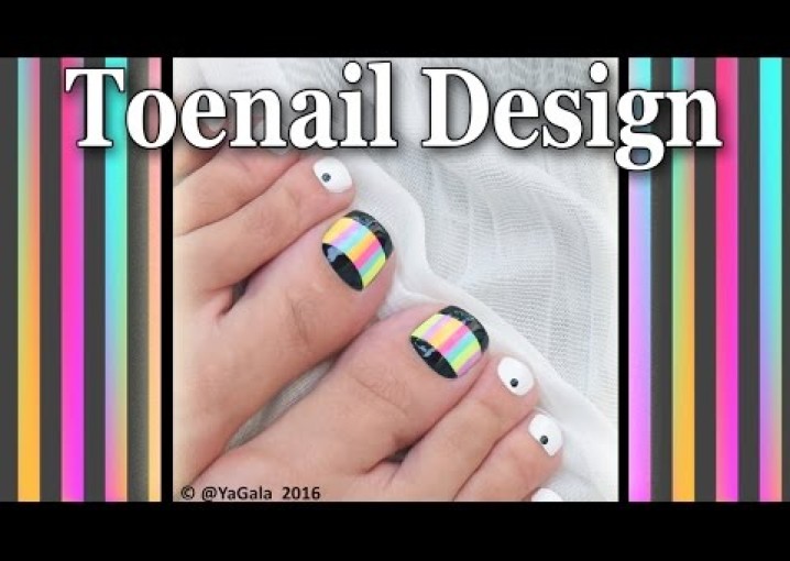 Summer toenail art / Яркий летний педикюр-дизайн