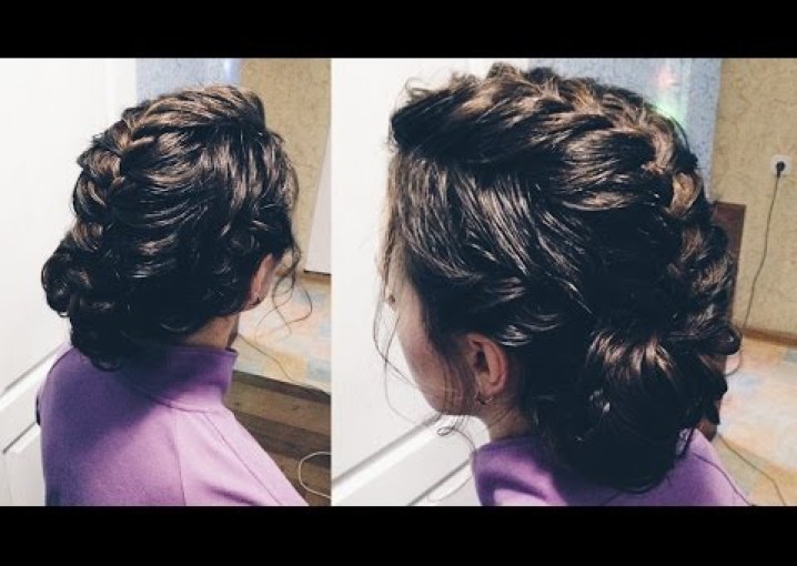 ПРОСТАЯ прическа на КОРОТКИЕ волосы из кос +озвучка| Easy Hairstyles for SHORT Hair | Лозница Вика.