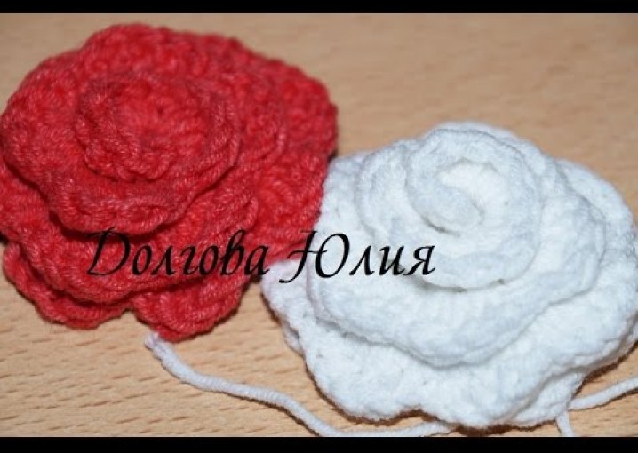 Вязание крючком для начинающих. Цветок РОЗА ///  Crochet for beginners. Flower rose