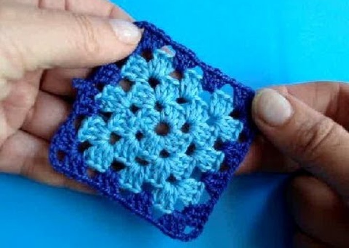 Вязание крючком - Урок 204- Квадрат 10 - Crochet square