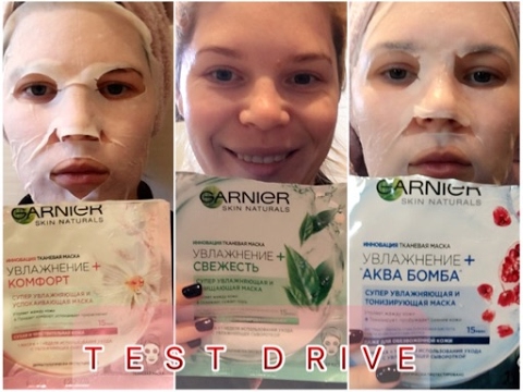 Обзор на тканевые маски для лица Garnier Skin Naturals