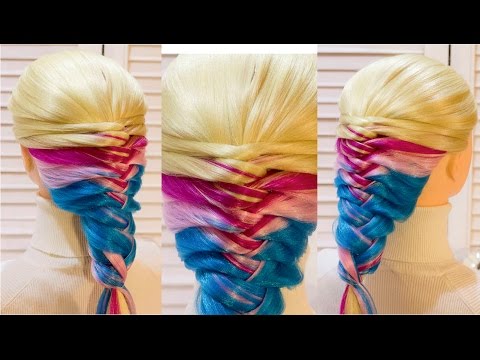 Простая прическа в школу с плетение на каждый день. Easy school hairstyle