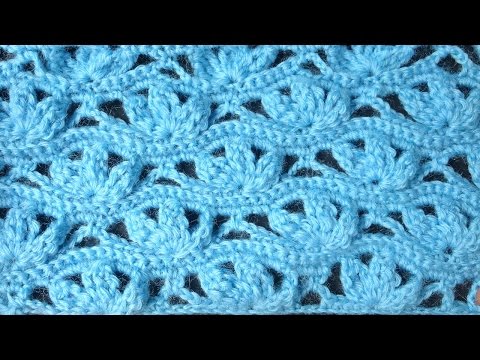 Рельефный узор Crochet pattern Вязание крючком 68