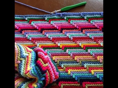 Вязание крючком Многоцветный узор